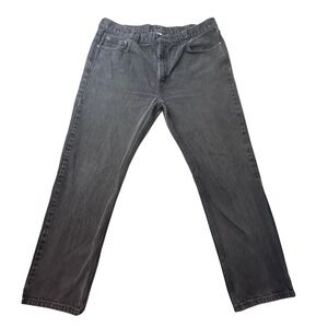 Faded Glory Jeans Mens 40x32 (39x29) Black Regular Fit Straight Leg Denim Pants
